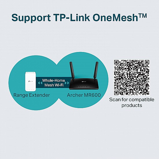 TP-Link Archer MR600 AC1200Mbps 4G+ Cat6 Mobile Wi-Fi Router Dual Band Wireless Wi-Fi