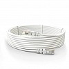 Quantum RJ45 Ethernet Patch/LAN Cable with Gold Plated Connectors Supports Upto 1000Mbps - (3 Meters) White