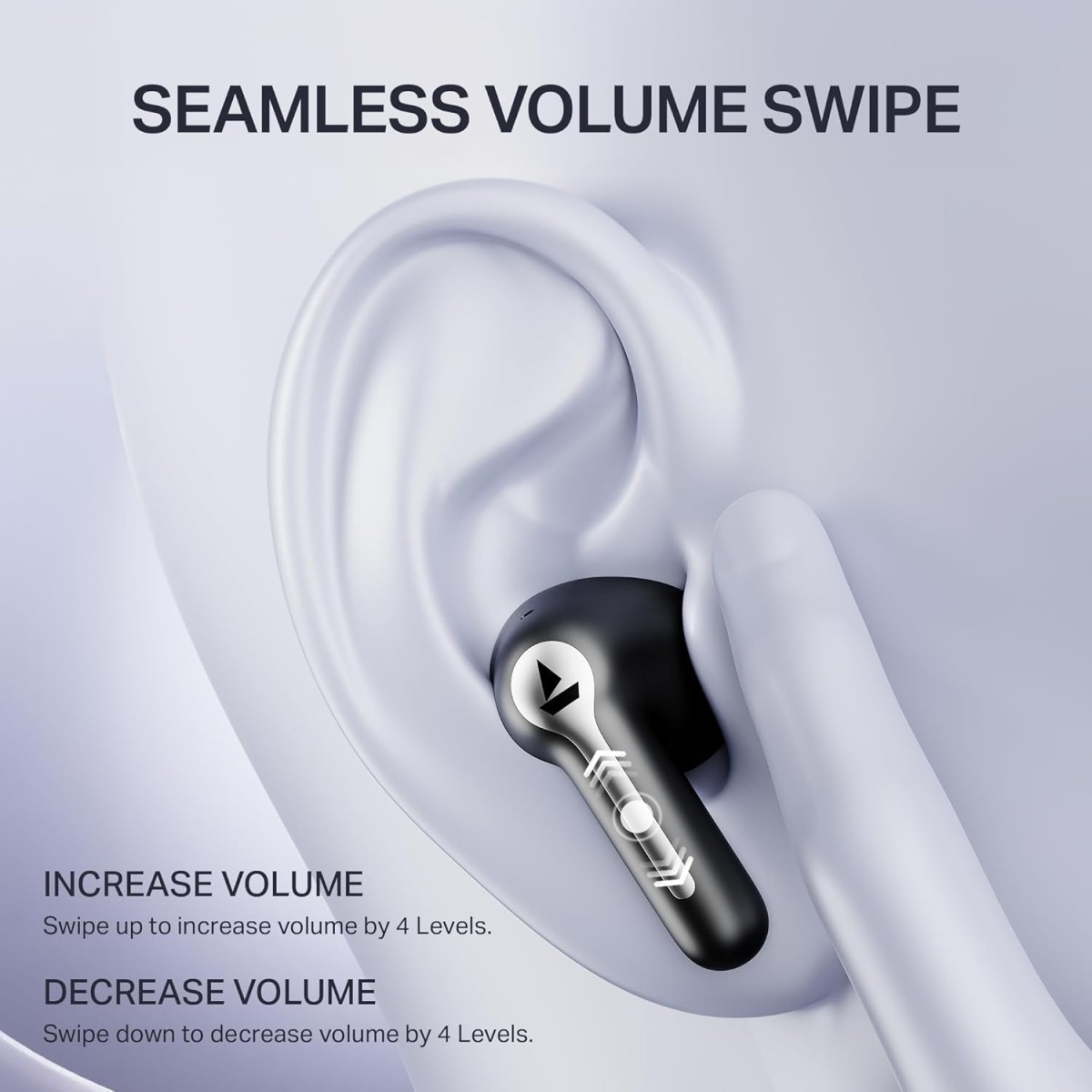 boAt Airdopes Prime 511, Volume Swipe Controls, 50H Battery, 4Mics ENx, App Support Bluetooth (Active Black, True Wireless) boAt Airdopes Prime 511, Volume Swipe Controls, 50H Battery, 4Mics ENx, App Support Bluetooth (Active Black, True Wireless)