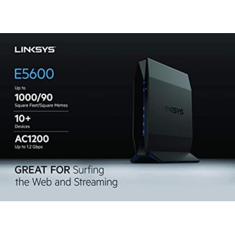 Linksys E5600 AC 1200 Dual-Band (2.4 GHz And 5 GHz) MU-MIMO WiFi 5 Fast Router