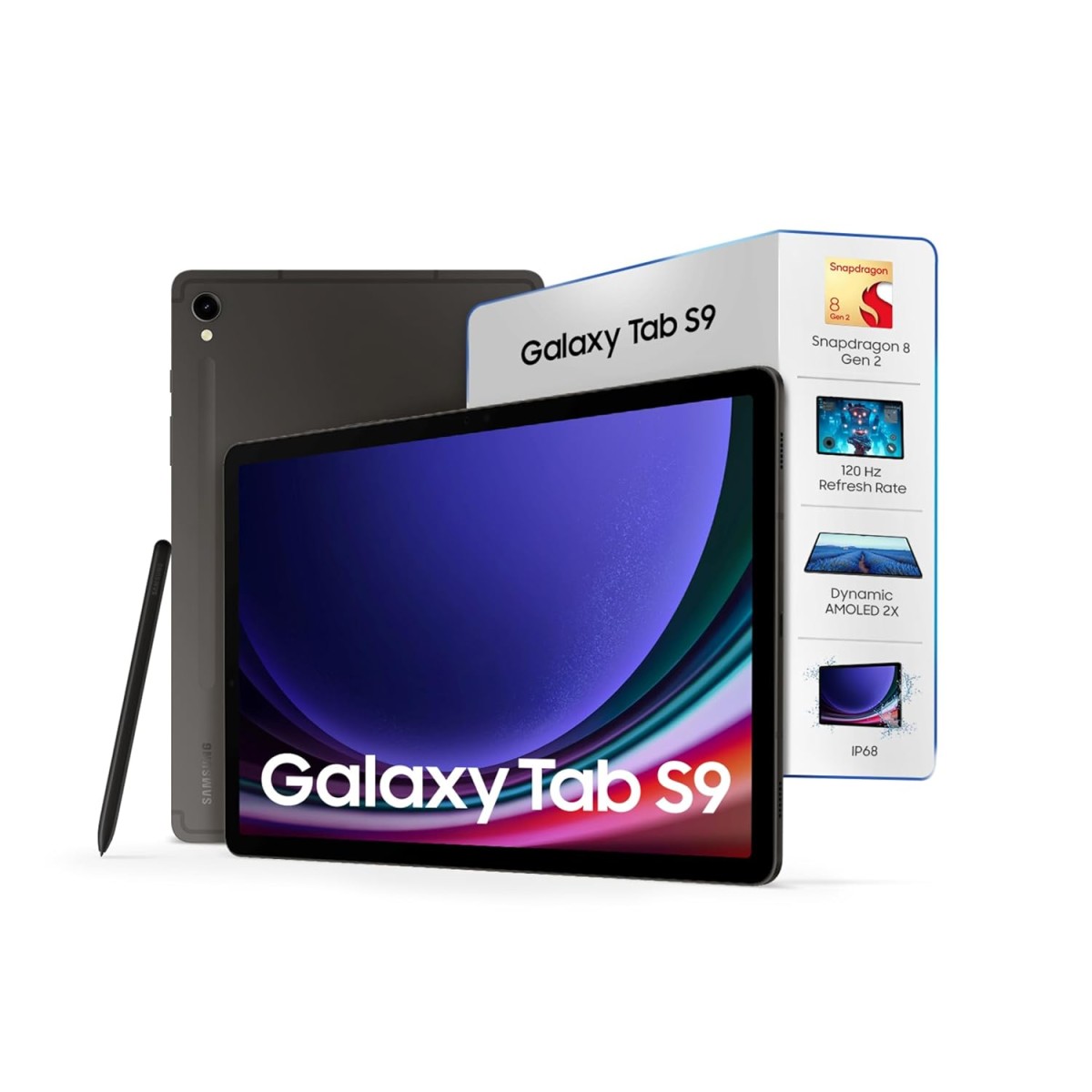SAMSUNG Galaxy Tab S9 12 GB RAM 256 GB ROM 11.0 Inch with Wi-Fi+5G Tablet (Gray)