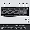 Logitech MK295 Wireless Keyboard and Mouse Combo Silent Touch Technology