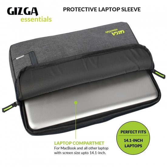 Gizga Essentials Laptop Bag Sleeve for 13 inch-13.5 inch Laptop Case Cover Pouch MacBook Pro Grey