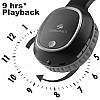 Zebronics Zeb-Thunder Wireless BT Headphone Comes with 40mm Drivers, AUX Connectivity (Black)