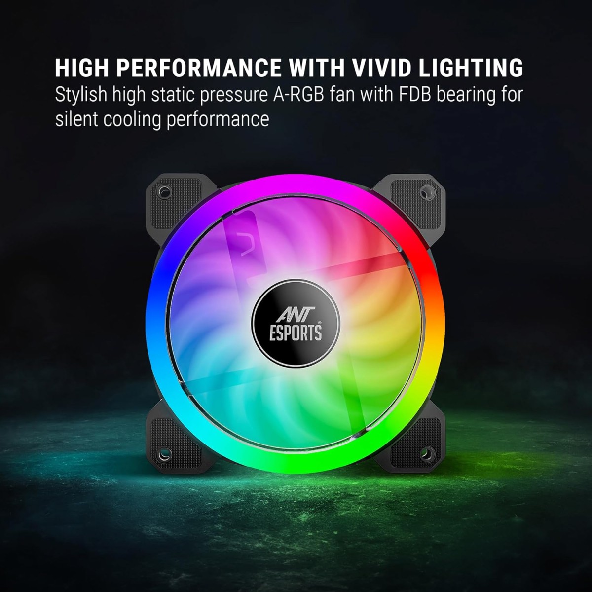 Ant Esports Superflow 120 Auto RGB V2 1200 RPM Case Fan/Cooler
