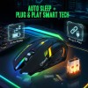 Offbeat RIPJAW 2.4Ghz Rechargeable Wireless Gaming Mouse, Silent Click Buttons Mouse - 7D Buttons, DPI : 1600,2400,3200, Mice for PC/Laptop/Smart TV/Mac(Light Weight)