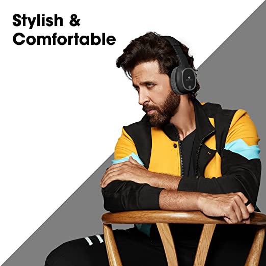 Zebronics Zeb-Thunder Wireless BT Headphone Comes with 40mm Drivers, AUX Connectivity (Black) Zebronics Zeb-Thunder Wireless BT Headphone Comes with 40mm Drivers, AUX Connectivity (Black)