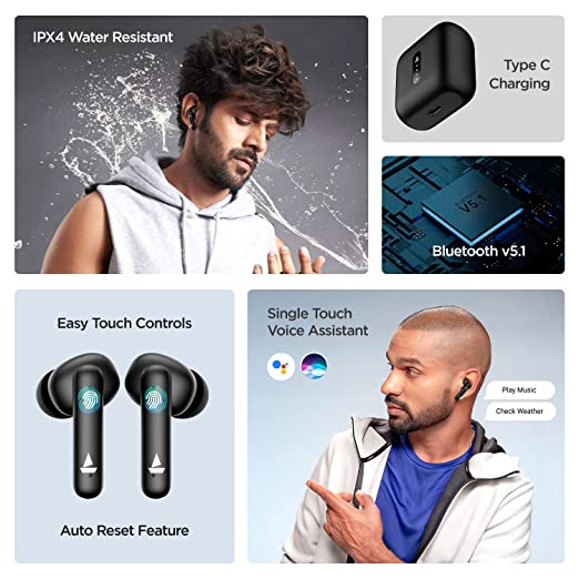 boAt Airdopes 141 True Wireless Earbuds (Bold Black) boAt Airdopes 141 True Wireless Earbuds (Bold Black)