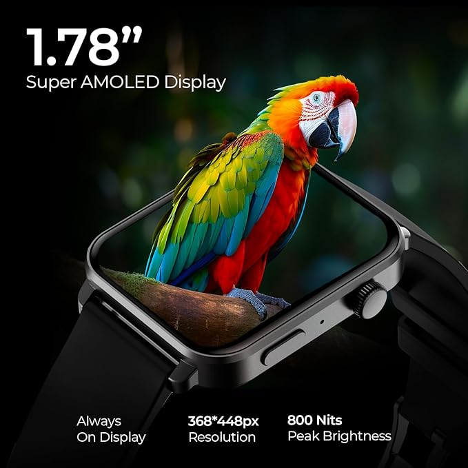 beatXP Unbound 1.78 Super AMOLED Display Bluetooth Calling Smart Watch, Metal Body,g (Black) beatXP Unbound 1.78 Super AMOLED Display Bluetooth Calling Smart Watch, Metal Body,g (Black)