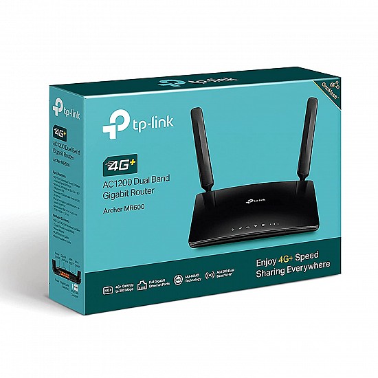 TP-Link Archer MR600 AC1200Mbps 4G+ Cat6 Mobile Wi-Fi Router Dual Band Wireless Wi-Fi