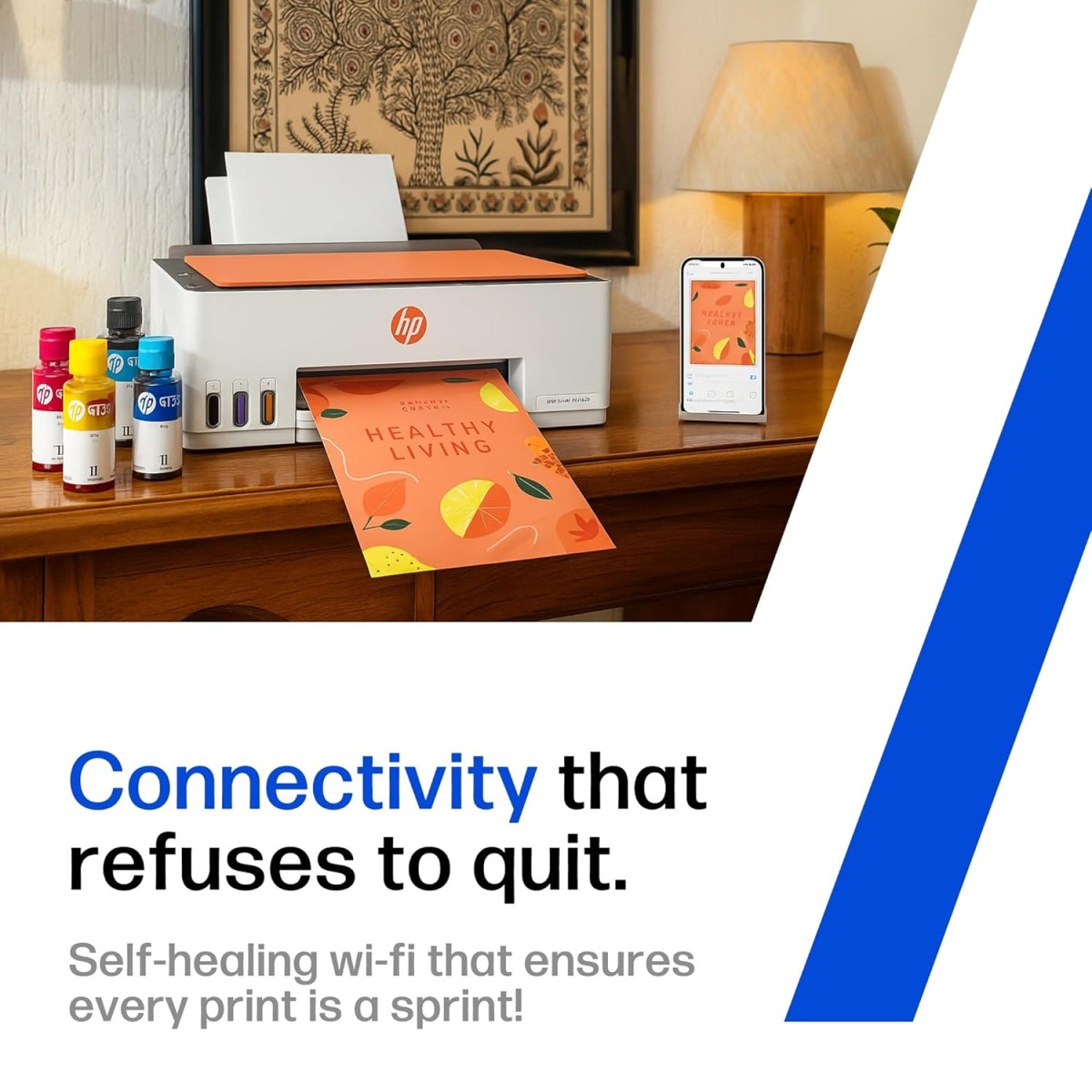 HP Smart Tank 589 All-in-One WiFi Colour Printer – 30 ppm Speed, High Capacity Ink Tank, Wireless, Ideal for Home & Office Printing