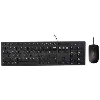 Dell USB Wired Keyboard and Mouse Set (Black) KB216+MS116