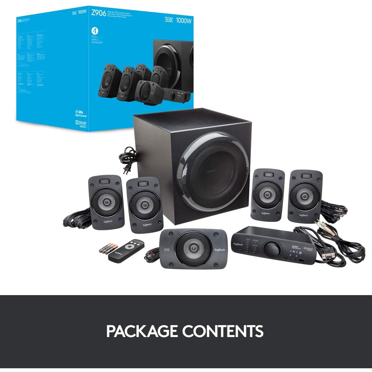 Logitech Z906 1000 W Home Theatre Black 5.1 Channel