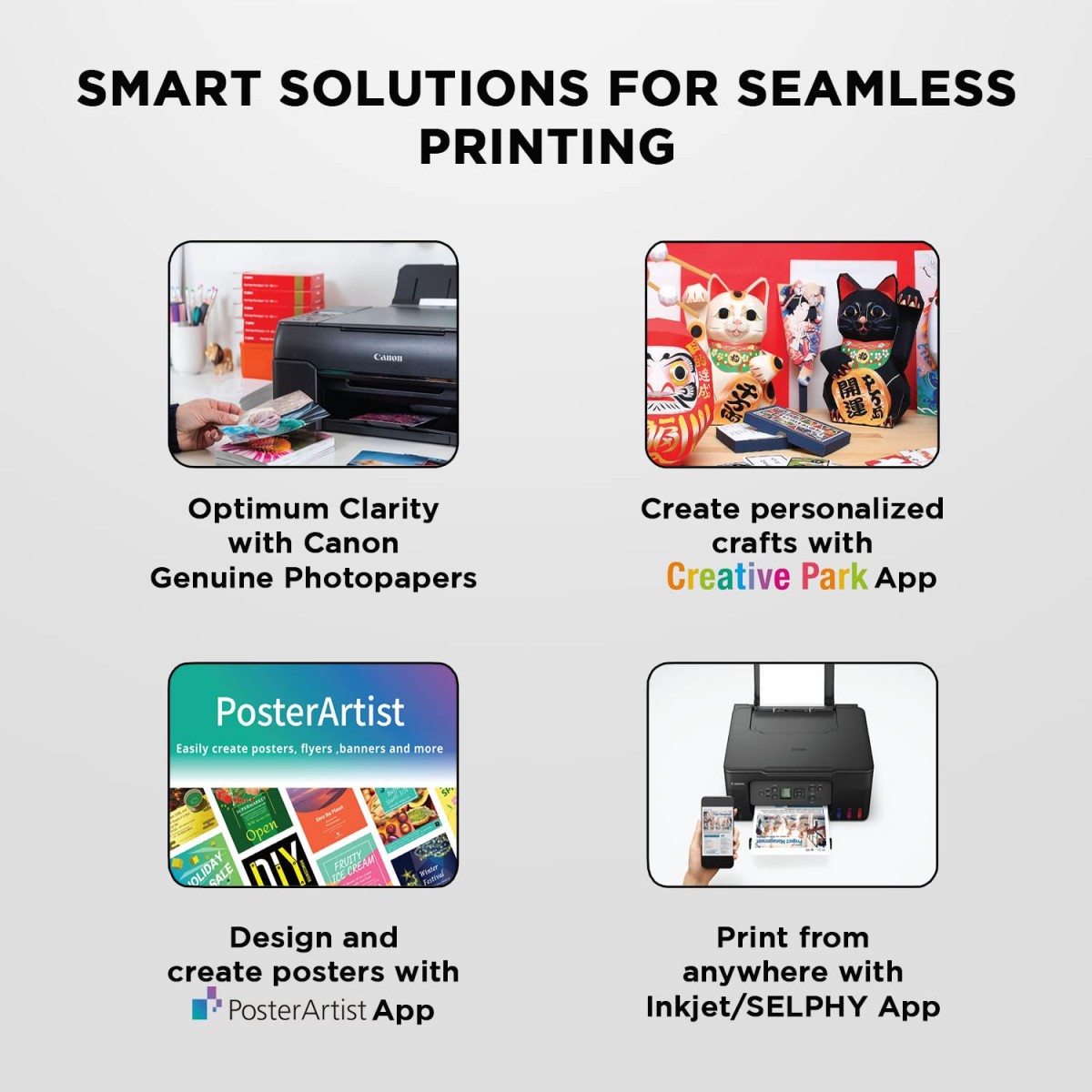Canon PIXMA MegaTank G4770 All-in-one (Print, Scan, Copy) Wireless Inktank Printer