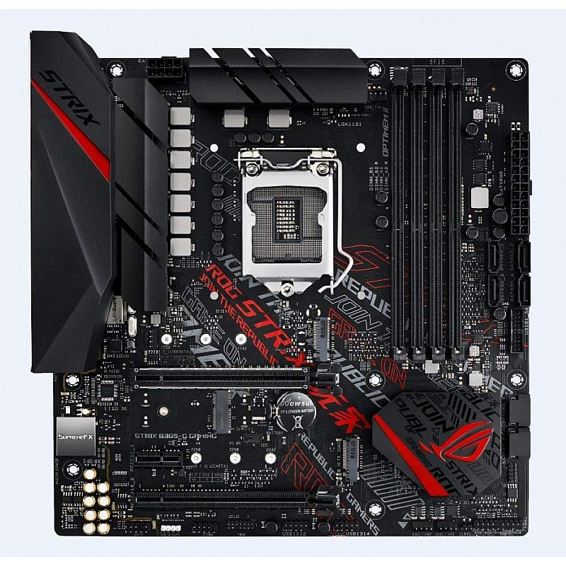 ASUS ROG Strix B365-G Gaming mATX Gaming Motherboard for Intel 8th and 9th Gen CPUs 300 Series 1151 Socket