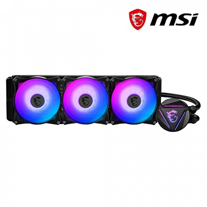 MSI MAG CORELIQUID 360R (AIO Liquid Cooler, 360 Radiator, 3 x 120mm ARGB Fans, Intel 1151/1200/2066, AMD AM4/TR4/sTR4)