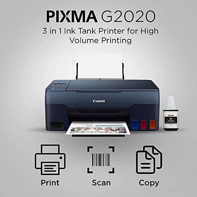 Canon PIXMA G2020 NV All-in-One Ink Tank Colour Printer Navy Blue