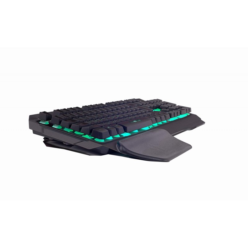 Cosmic Byte Cb-Gk-17 Galactic Wired Gaming Keyboard With Aluminium Body 7 Color RGB Backlit With Effects