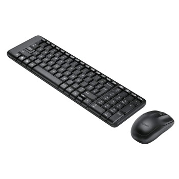 Logitech MK215 Wireless Keyboard and Mouse Combo for Windows, 2.4 GHz Wireless Black