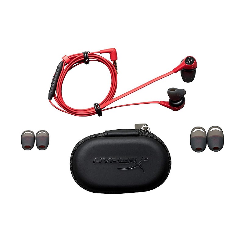 HyperX Cloud HX-HSCEB-RD Earbuds Gaming Headphones with Mic (Red)