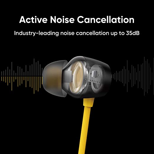 Realme Buds Wireless Pro Bluetooth in Ear Earphones with Mic Yellow Realme Buds Wireless Pro Bluetooth in Ear Earphones with Mic Yellow