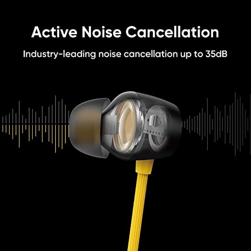 Realme Buds Wireless Pro Bluetooth in Ear Earphones with Mic Yellow