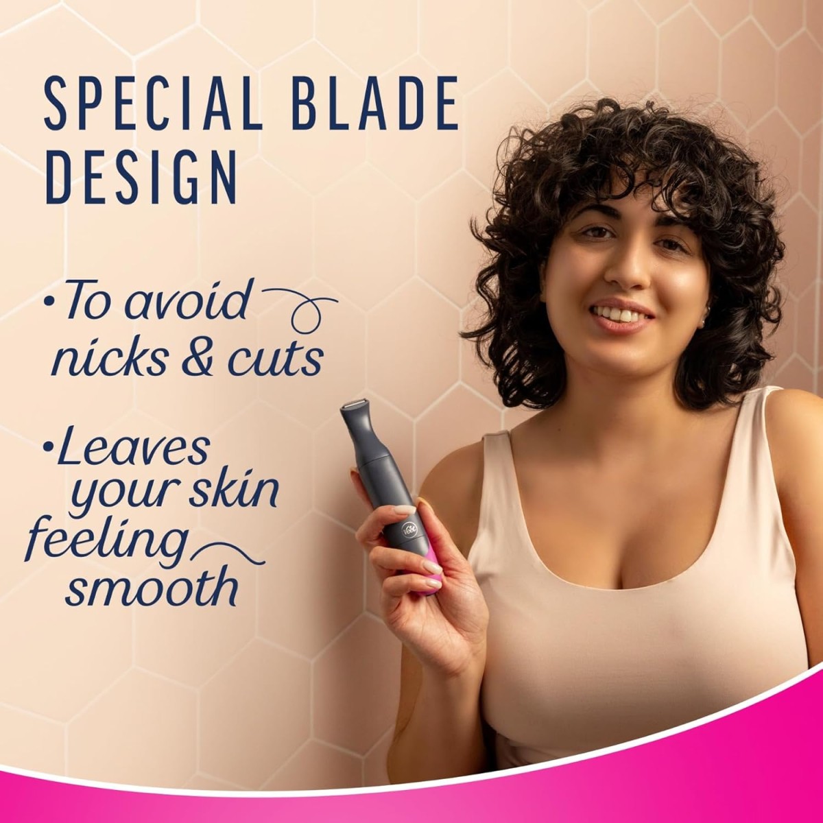 Veet Expert All-In-One Facial and Body Grooming Women’s Trimmer 60 min Runtime 5 Length Settings Grey