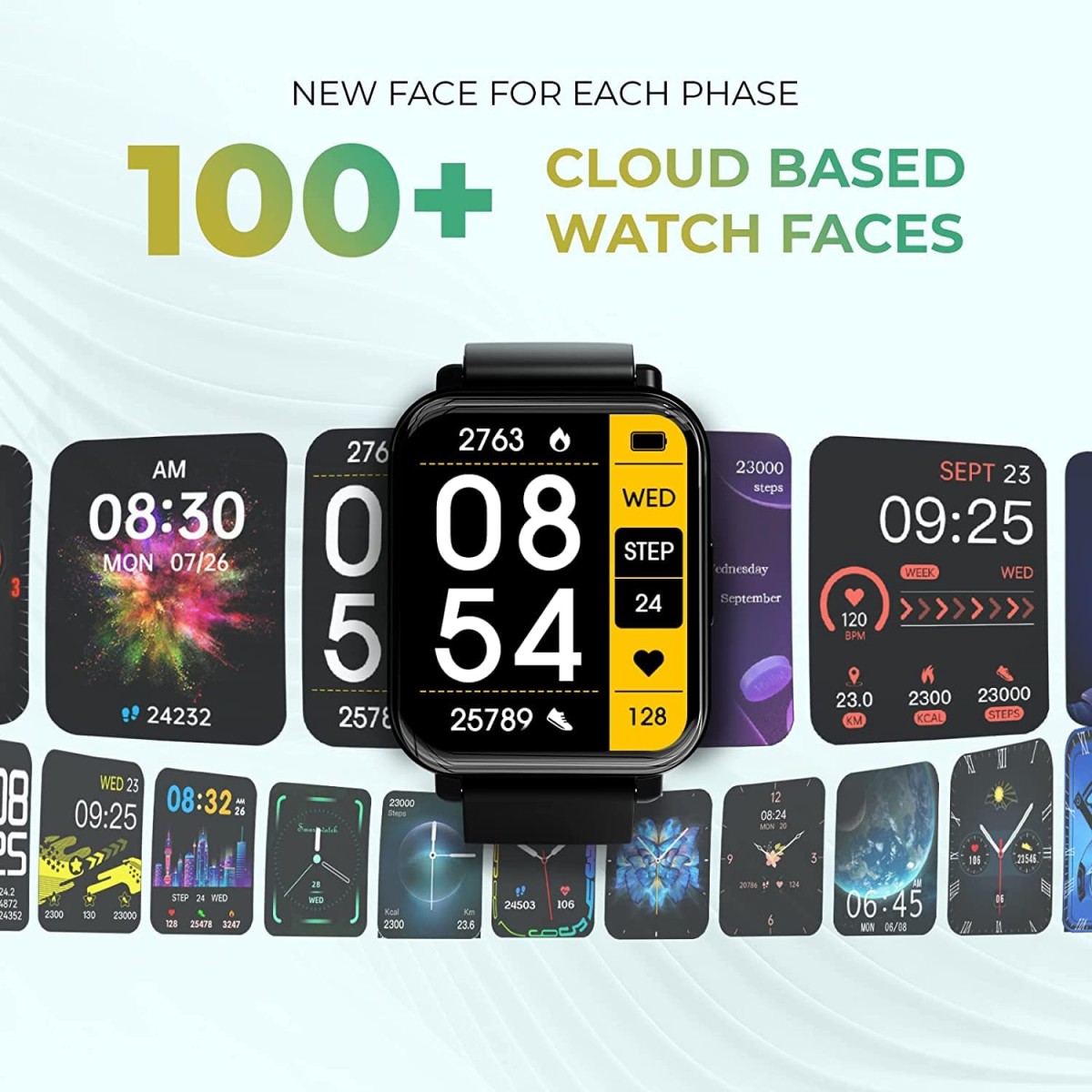 beatXP Unbound NEO 1.8 Super AMOLED 2.5D Curved Display, One-Tap BT Calling Smartwatch (Black)