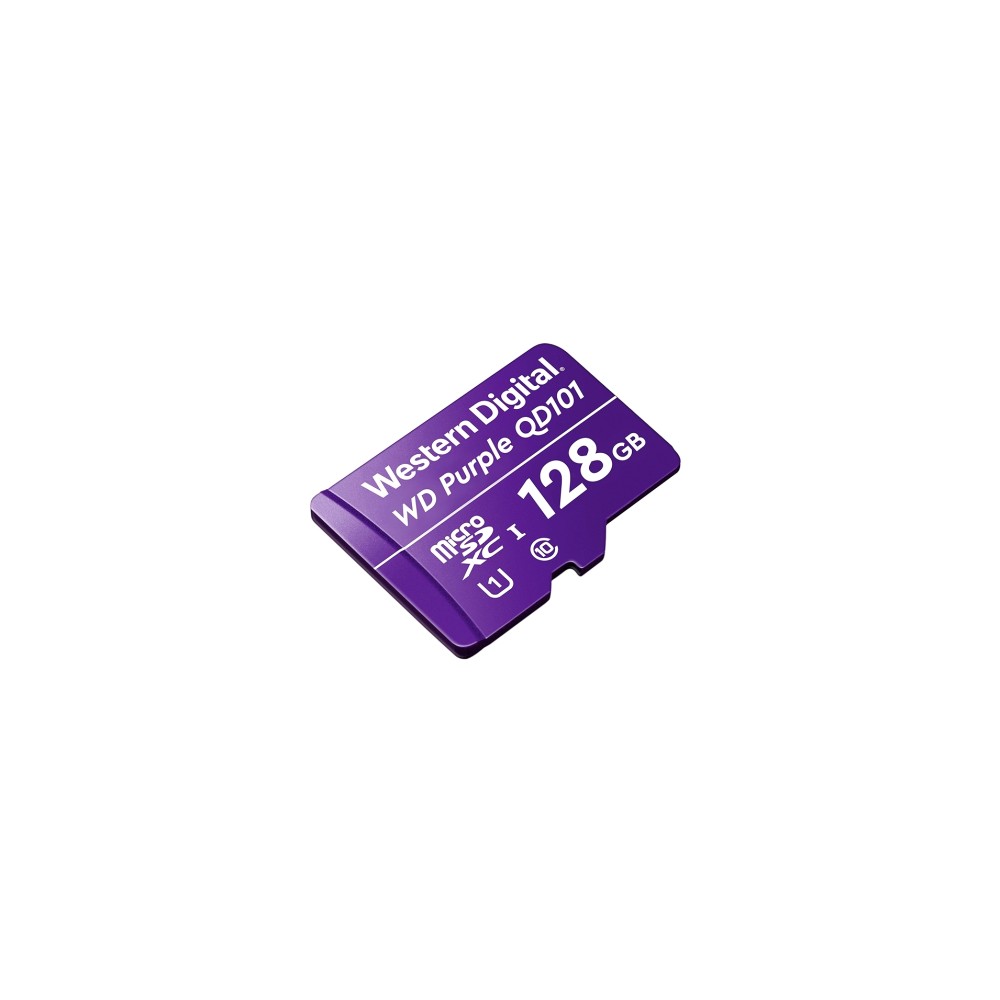WD 128G1P0C WD Purple Surveillance Micro SD 128 GB MicroSDXC Class 10 80 Mbps Memory Card Compatible with Camera