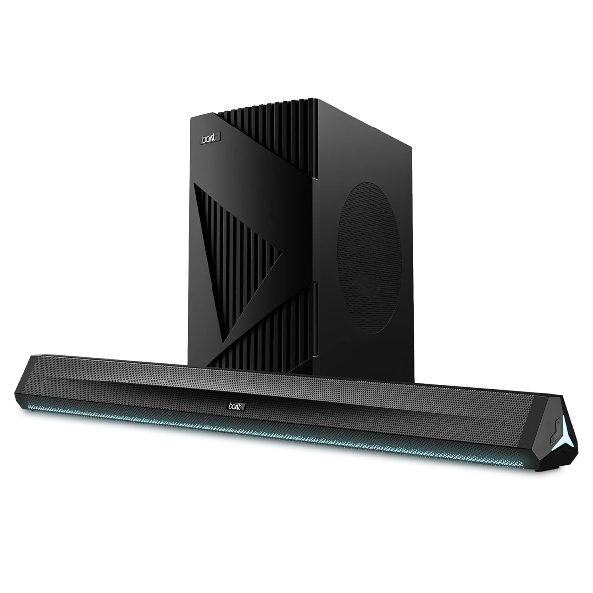 boAt Aavante Bar Chord with Wireless Subwoofer and Dynamic LEDs 160 W Bluetooth Soundbar BLACK