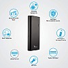 Syska 10000 mAh Lithium Ion L1002J Port100 Power Bank Black