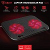 Tukzer Laptop Cooling Pad Portable Slim Quiet USB Powered Gaming Cooler Stand Chill Mat| 2-Red-LED Fans