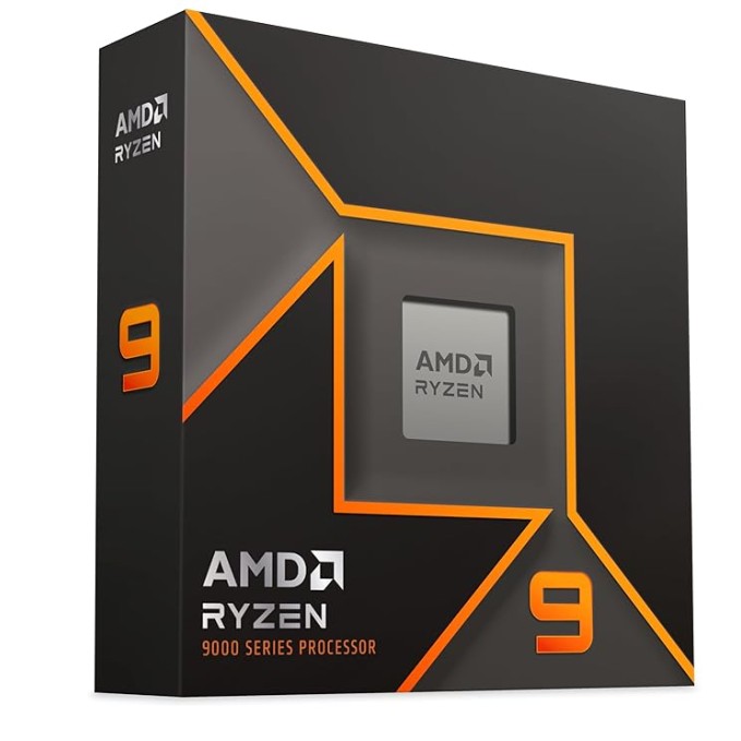 AMD Ryzen 9 9950X Desktop Processor Zen 5 Architecture with Integrated Radeon Graphics, 16 cores 32 Threads 64MB Cache, Base Clock 4.3GHz Upto 5.7GHz AM5 Socket, System Memory DDR5-100-100001277WOF