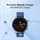 Mi Watch Revolve (Chrome Silver)– Steel Frame, 1.39” AMOLED Display, 14 Days Battery, Heart Rate, Stress and Sleep Monitoring, 110+ Watch Faces
