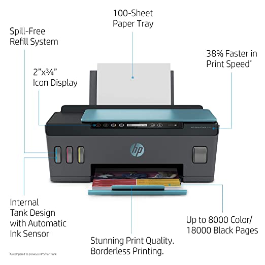 HP Smart Tank 516 Wireless All-in-One Printer Scanner and Copier