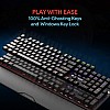 EvoFox Katana Fully Programmable Mechanical Gaming Keyboard with Blue Switches, Backlit Keys,   (Black