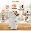 AGARO FS2117 Facial Steamer With Nano Ionic Hot Steaming Technology, 100ML Water Tank Rose Gold