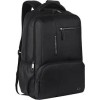 Large 31 L Laptop Backpack Vintage 2 Anti Theft Faux Leather  (Black)