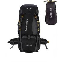80 Litres Curve Water Resistant Tour Travel Rucksack - 80 L  (Black)