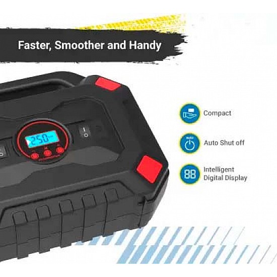 Airtree 120 PSI Multifuctional Premium Tyre Air Pump for Car-Bike (best Tyre Inflator)