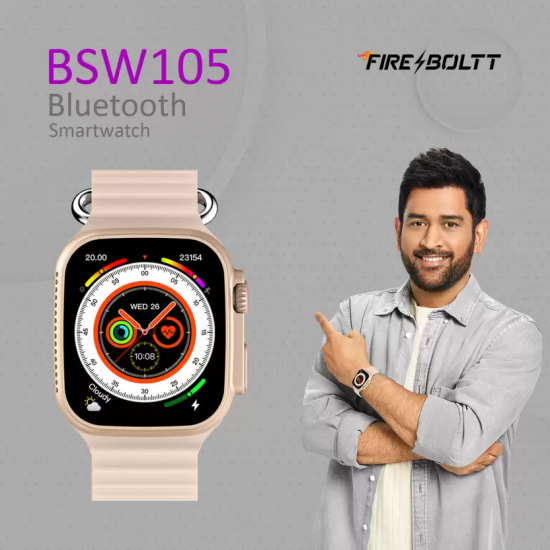 Fire-Boltt Warrior 1.96'' Largest Display, BT Calling Smartwatch  (Rose Gold Strap, Free Size)