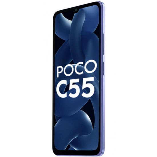 POCO C55 (Cool Blue, 6GB RAM, 128GB Storage) Refurbished