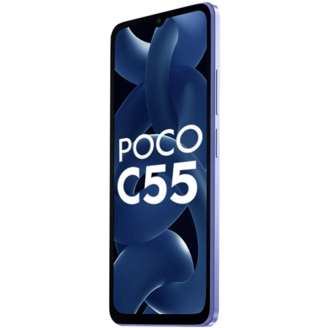 POCO C55 (Cool Blue, 6GB RAM, 128GB Storage) Refurbished