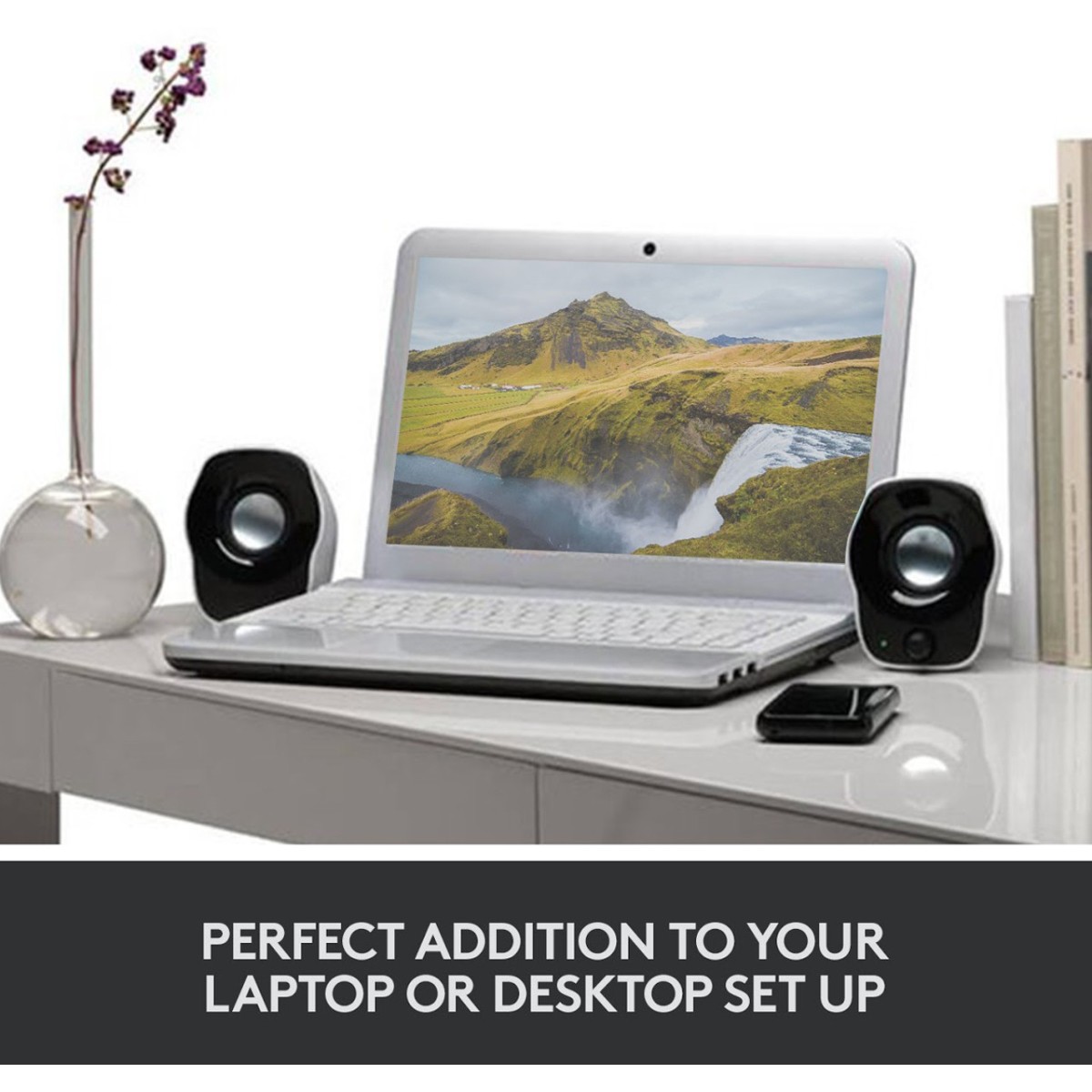 Logitech Z120 Stereo Speaker (Black and White)-