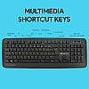 Amkette Wi-Key Plus 2.4 GHz USB Wireless Keyboard & Mouse Combo for PC, Laptop and Devices with USB Support (Grey/Black) 