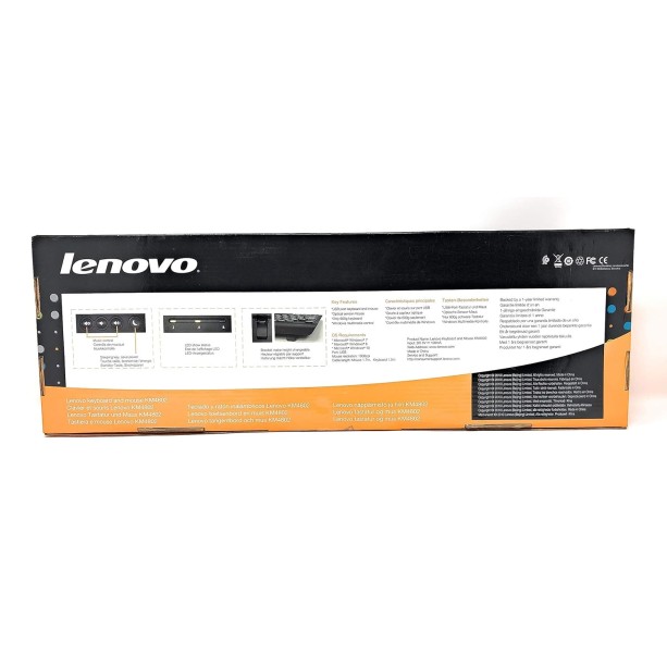 Lenovo KM4802 Wired Keyboard and Mouse Combo Lenovo KM4802 Wired Keyboard and Mouse Combo