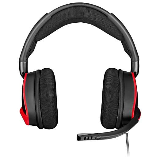 Corsair Void Elite Surround Gaming Headset 7.1 Surround Sound, Optimised Omni direction Microphone and Mobile Compatibility Red Corsair Void Elite Surround Gaming Headset 7.1 Surround Sound, Optimised Omni direction Microphone and Mobile Compatibility Red