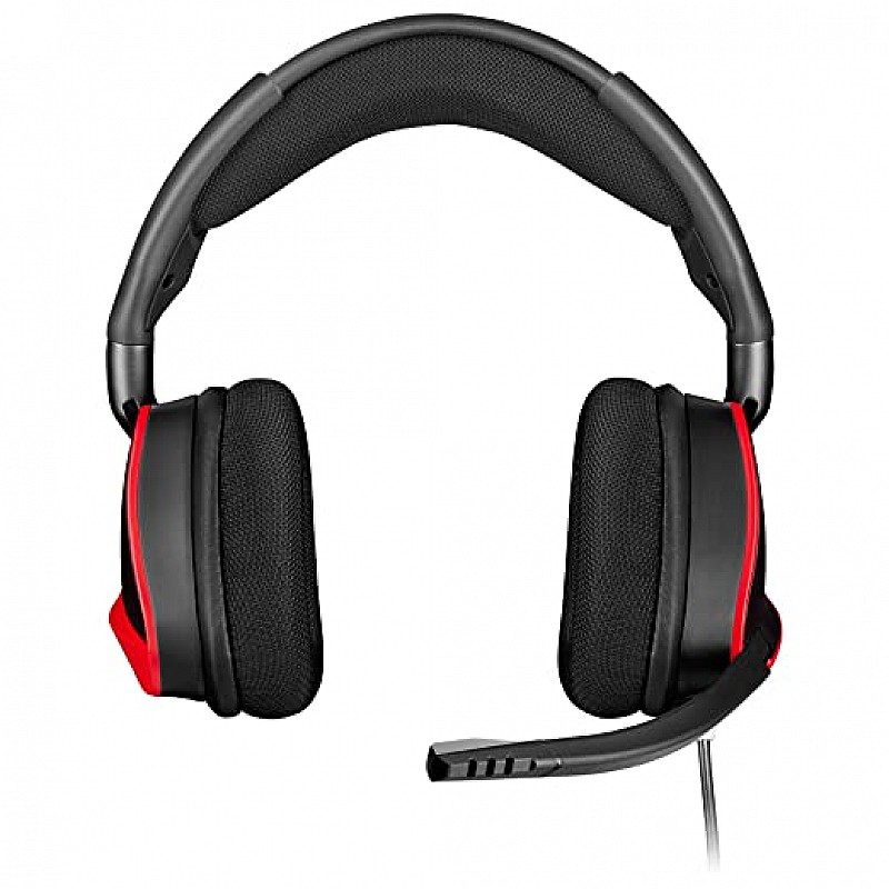 Corsair Void Elite Surround Gaming Headset 7.1 Surround Sound, Optimised Omni direction Microphone and Mobile Compatibility Red