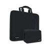 Alifiya Polyester MacBook Laptop Sleeve Cover Bag 16 Inch with Charger Pouch Black