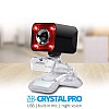 Zebronics Zeb-Crystal Pro Web Camera with USB Powered 3P Lens Night Vision and Built-in Mic RED